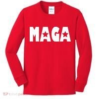 MAGA Star Logo Make America Great Again Kids Long Sleeve Shirt thumb 0