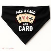 Magic Trick Pick A Card Any Card Magician USA-Made Doggie Bandana thumb 0
