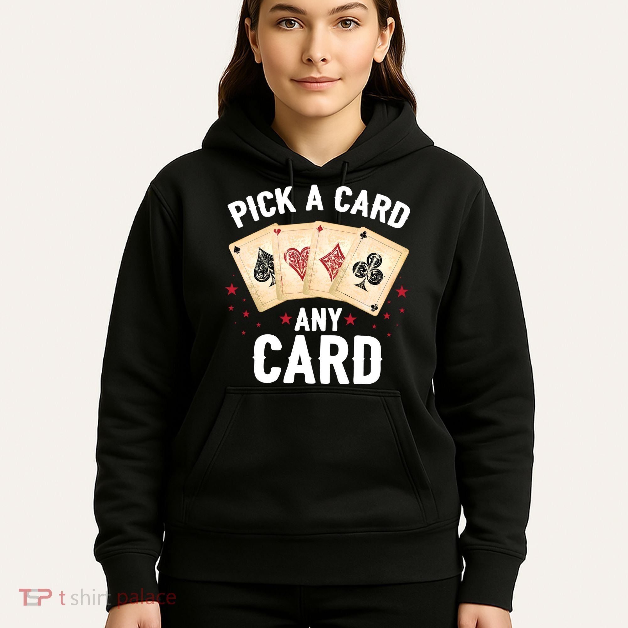 Magic Trick Pick A Card Any Card Magician Hoodie