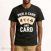 Magic Trick Pick A Card Any Card Magician Tall T-Shirt thumb 2