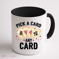 Magic Trick Pick A Card Any Card Magician Coffee Mug thumb 1