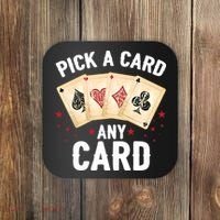 Magic Trick Pick A Card Any Card Magician Coaster thumb 0