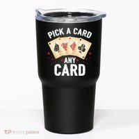 Magic Trick Pick A Card Any Card Magician Tumbler thumb 0