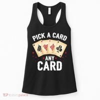 Magic Trick Pick A Card Any Card Magician Women's Tank Top thumb 0