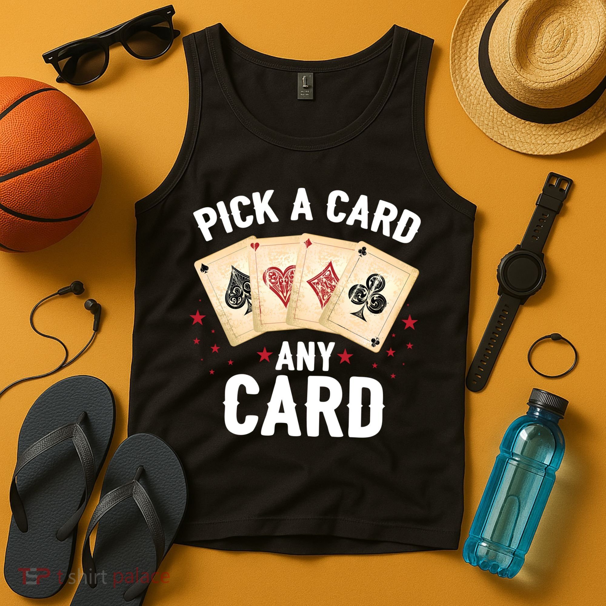 Magic Trick Pick A Card Any Card Magician Tank Top