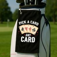 Magic Trick Pick A Card Any Card Magician Golf Towel thumb 2