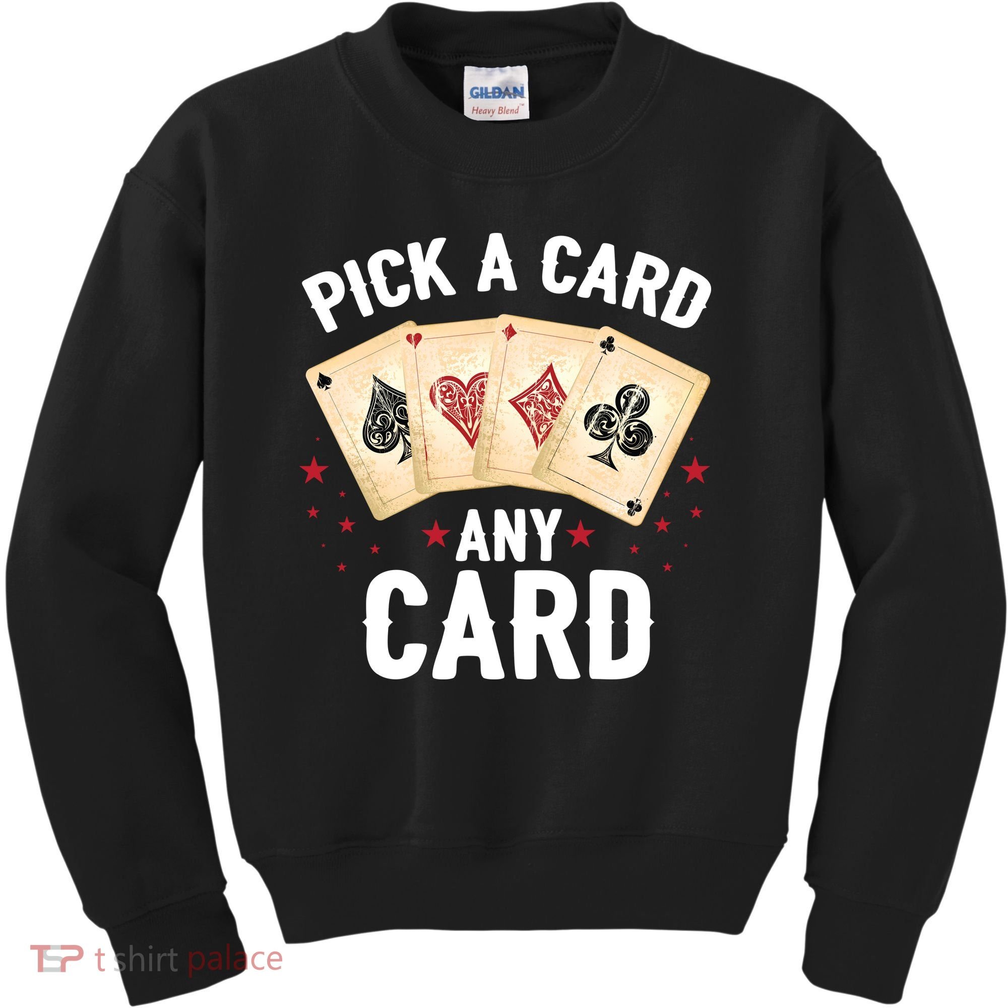 Magic Trick Pick A Card Any Card Magician Kids Sweatshirt