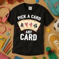 Magic Trick Pick A Card Any Card Magician Kids T-Shirt thumb 3