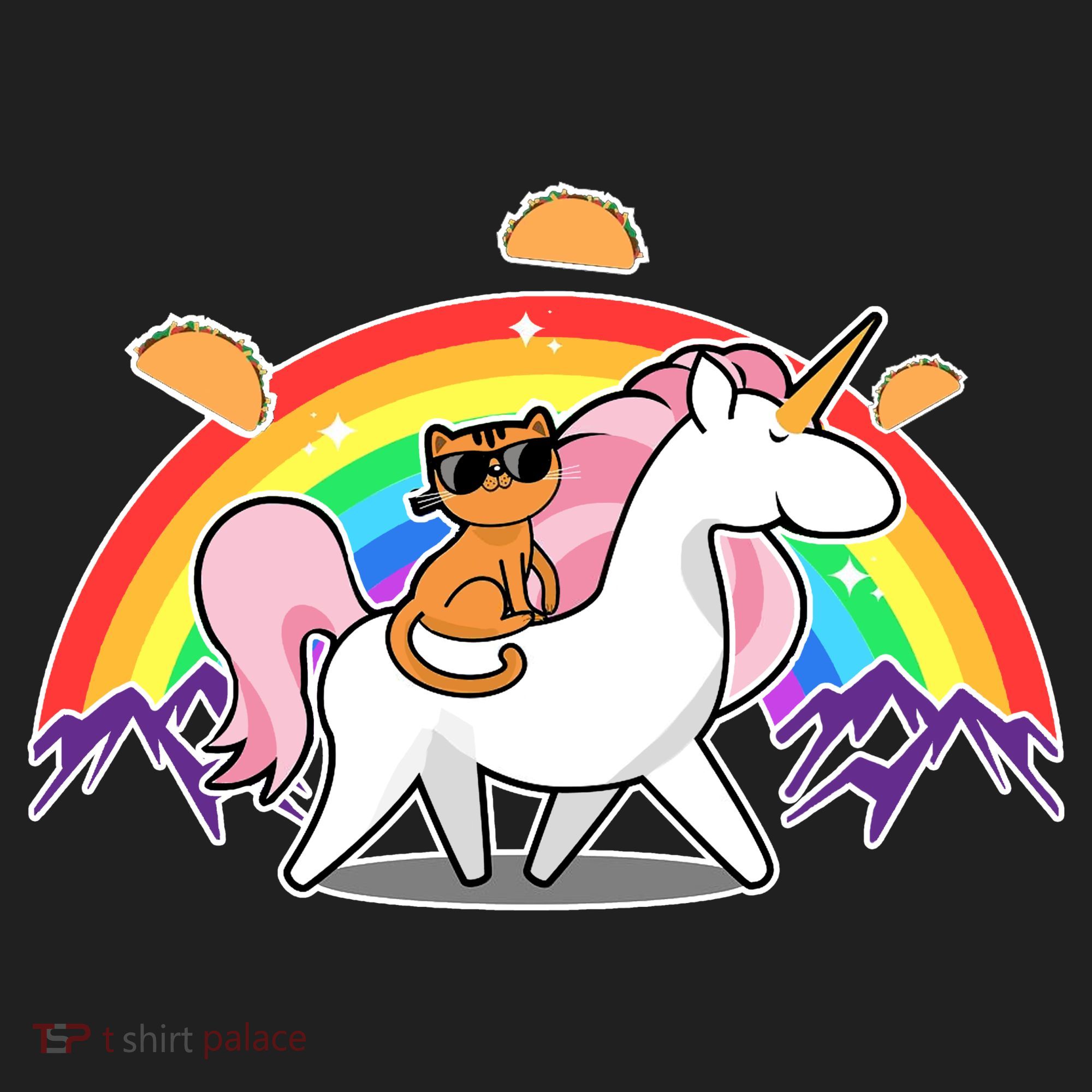 Magical Adventure Tacos Cat Unicorn Rainbow Women's Sweatshirt