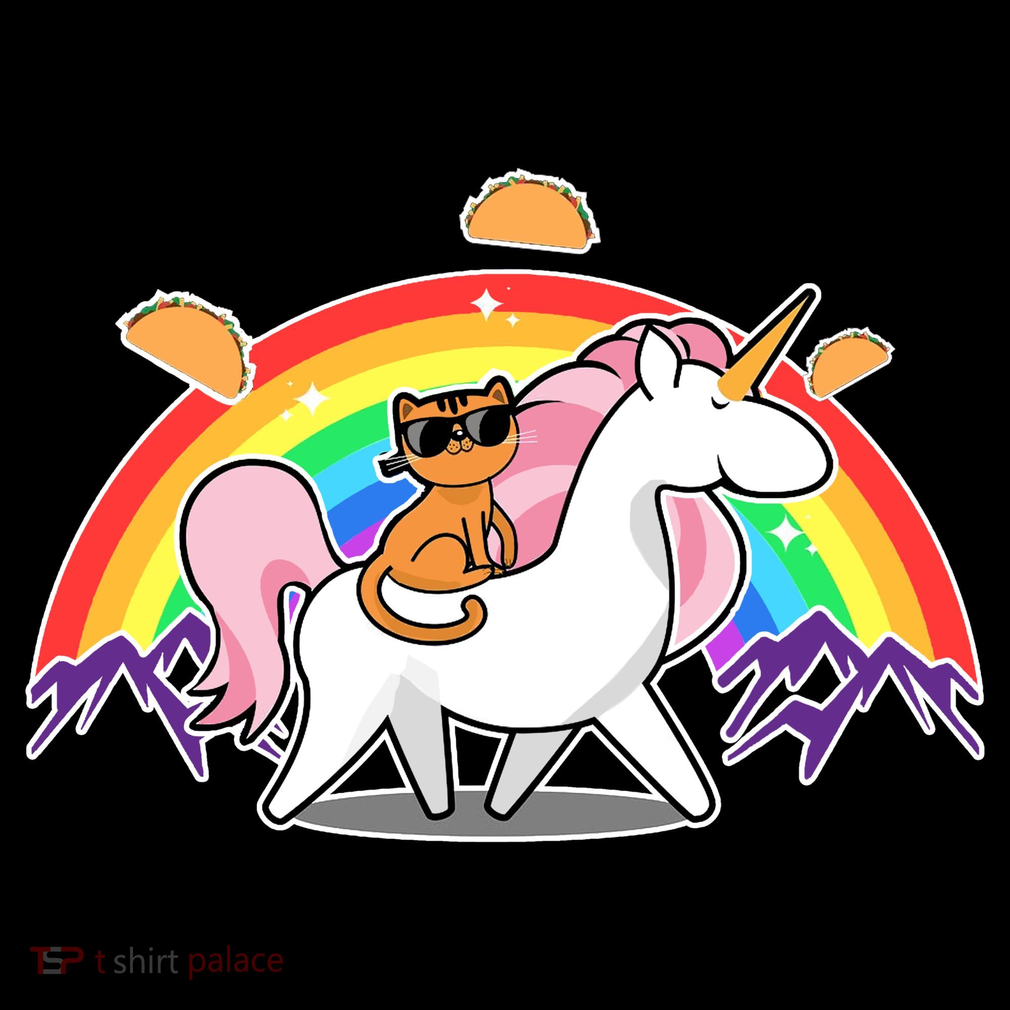 Magical Adventure Tacos Cat Unicorn Rainbow Backpack