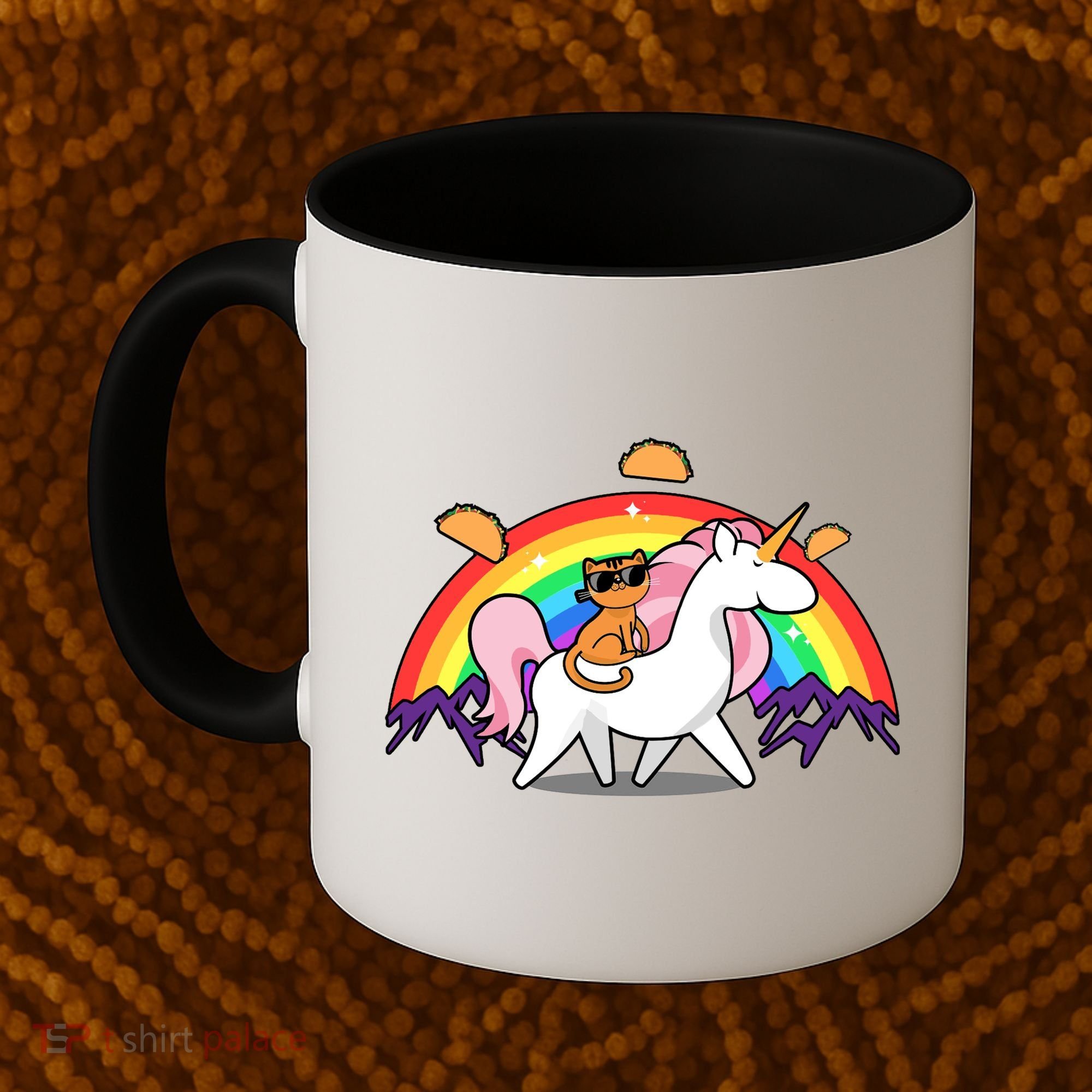 Magical Adventure Tacos Cat Unicorn Rainbow Coffee Mug