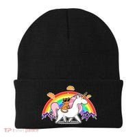 Magical Adventure Tacos Cat Unicorn Rainbow Beanie thumb 0