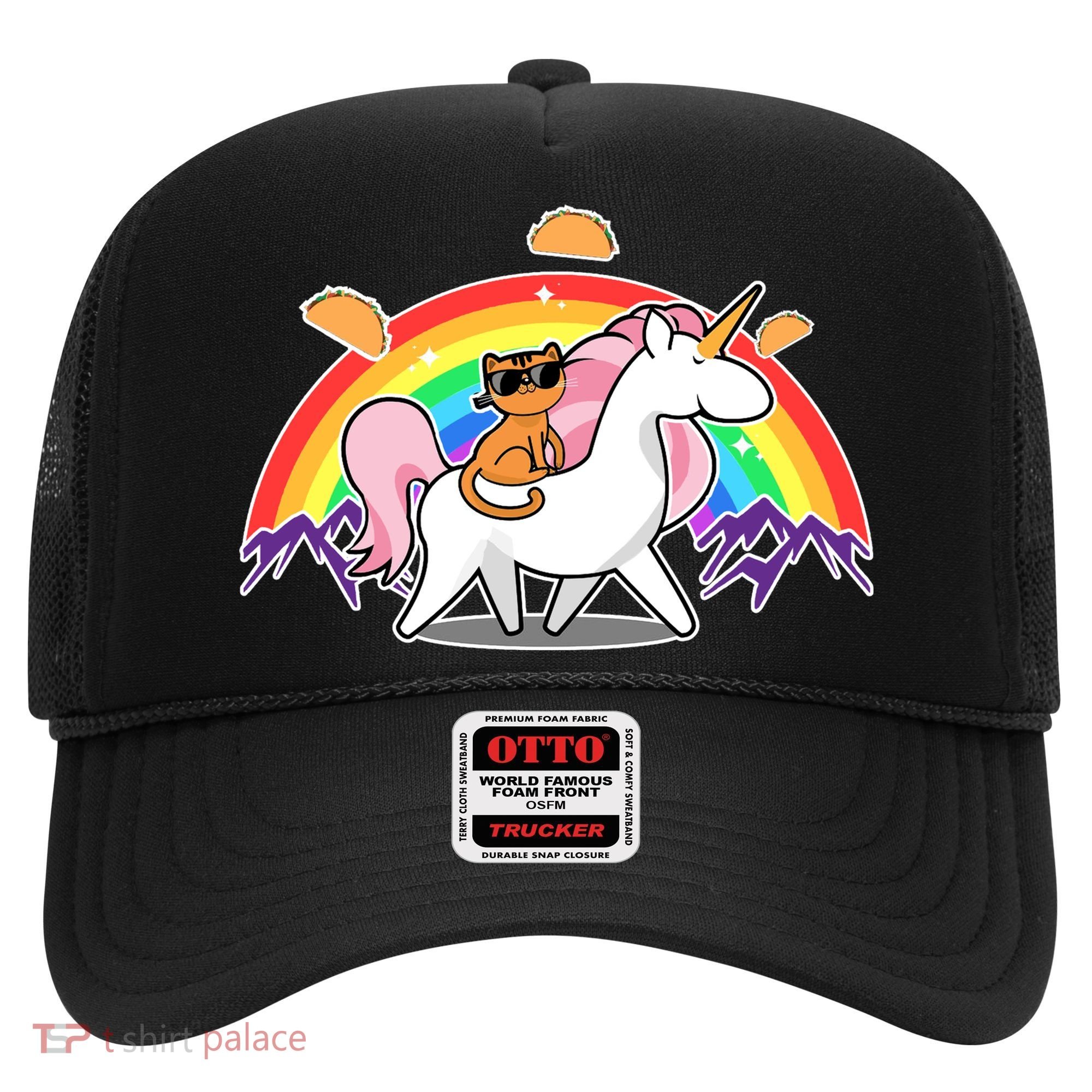 Magical Adventure Tacos Cat Unicorn Rainbow Hat