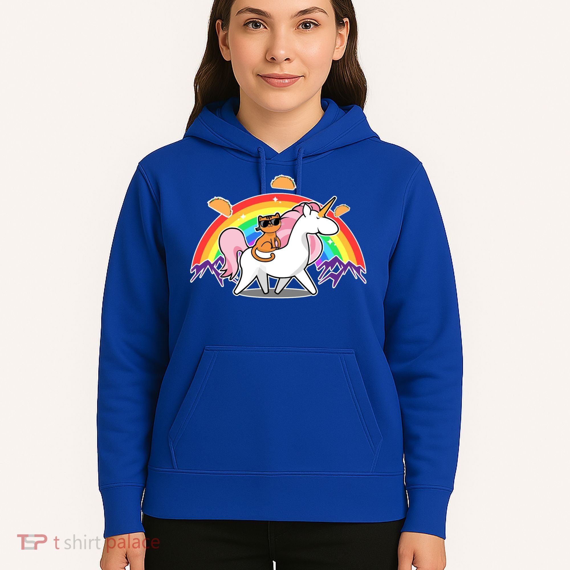 Magical Adventure Tacos Cat Unicorn Rainbow Hoodie