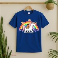 Magical Adventure Tacos Cat Unicorn Rainbow T-Shirt thumb 2