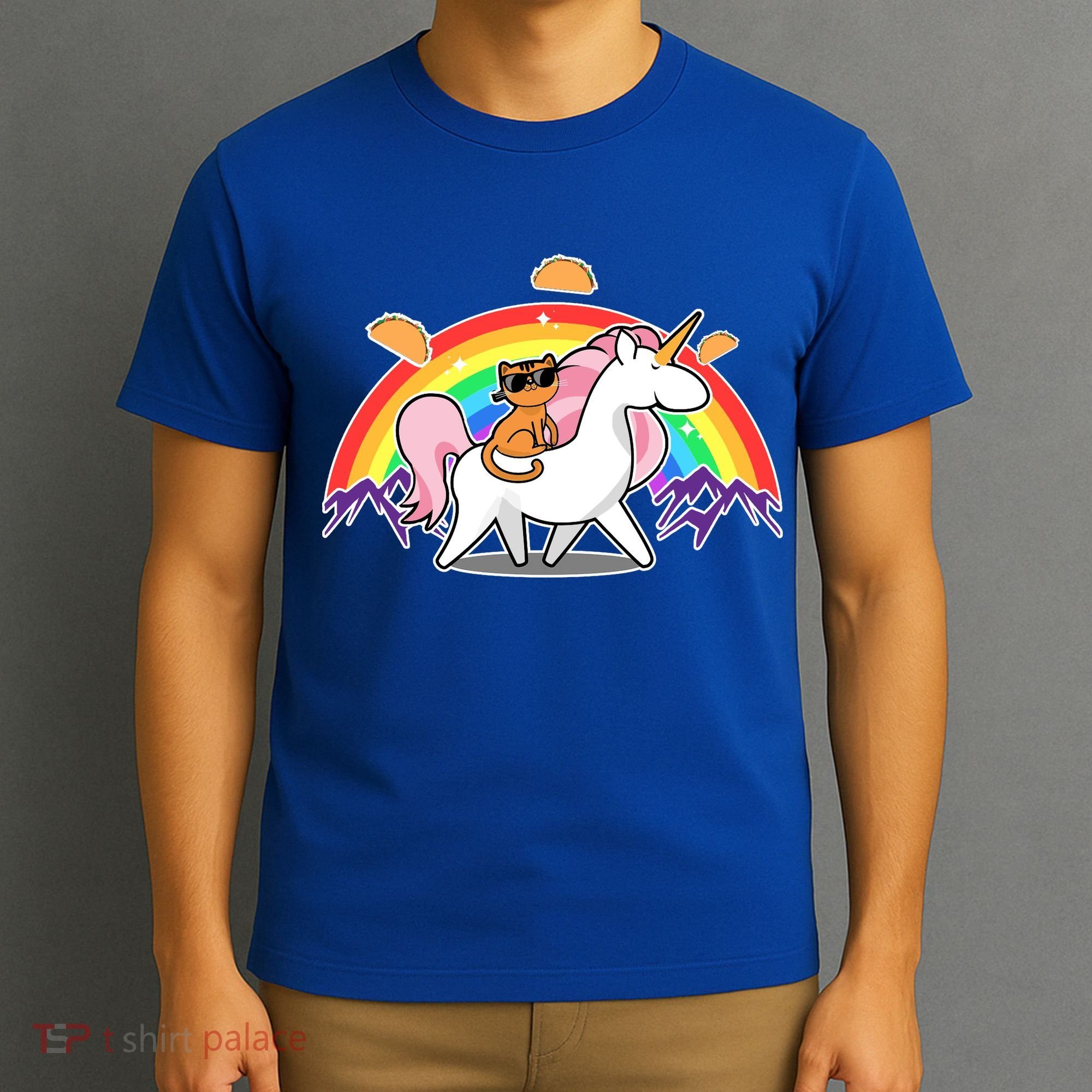 Magical Adventure Tacos Cat Unicorn Rainbow T-Shirt