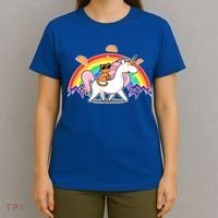 Magical Adventure Tacos Cat Unicorn Rainbow T-Shirt thumb 4