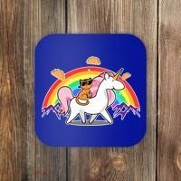 Magical Adventure Tacos Cat Unicorn Rainbow Coaster thumb 0