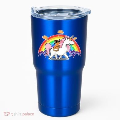 Magical Adventure Tacos Cat Unicorn Rainbow Tumbler