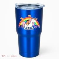 Magical Adventure Tacos Cat Unicorn Rainbow Tumbler thumb 0