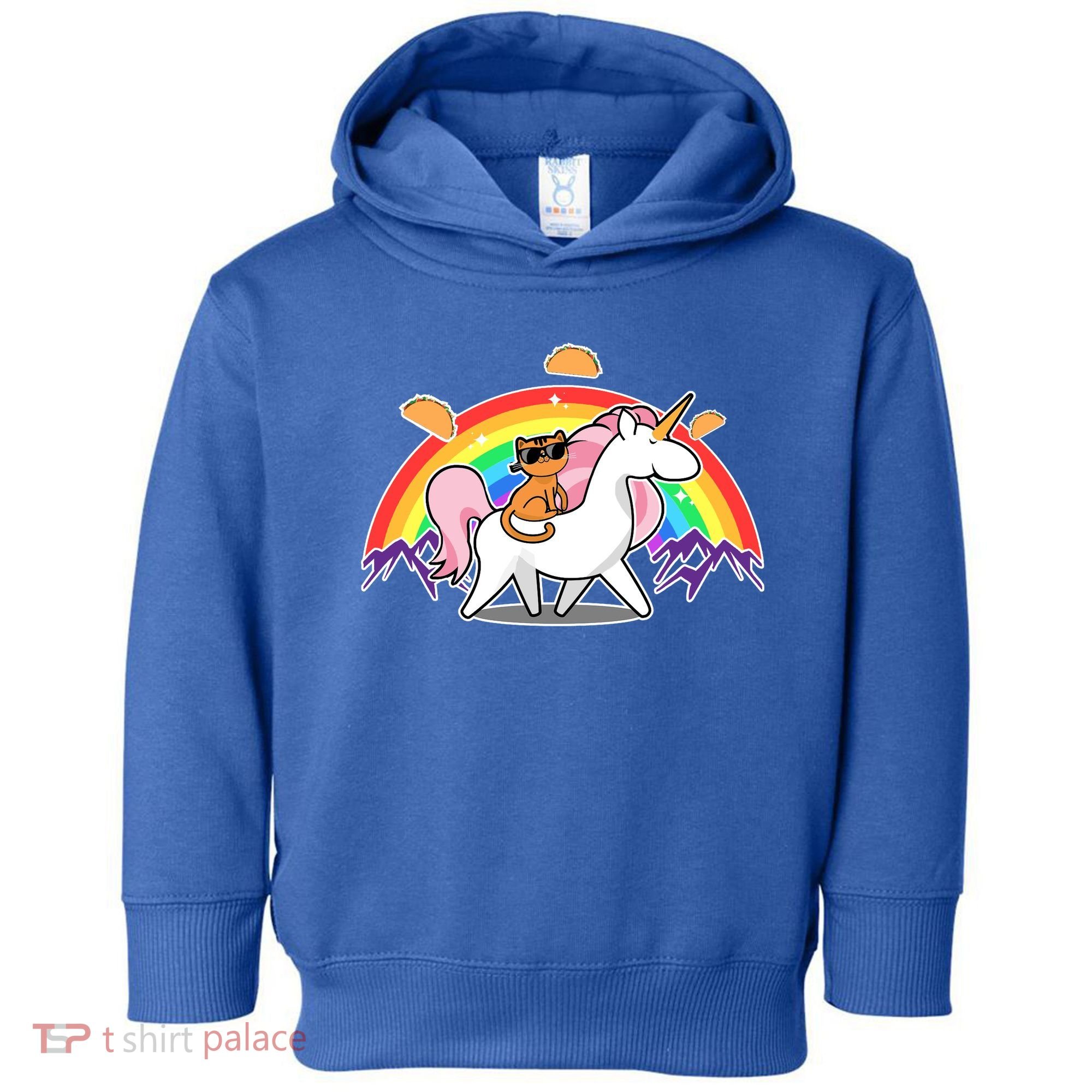 Magical Adventure Tacos Cat Unicorn Rainbow Toddler Hoodie