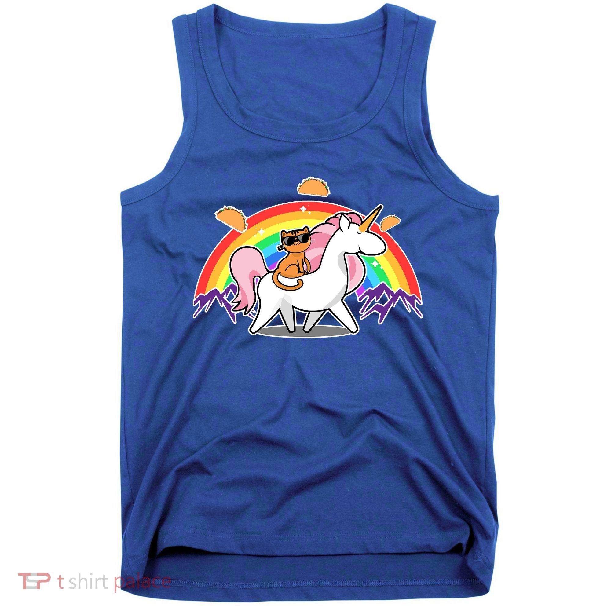 Magical Adventure Tacos Cat Unicorn Rainbow Tank Top