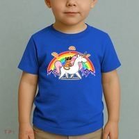 Magical Adventure Tacos Cat Unicorn Rainbow Toddler T-Shirt thumb 2