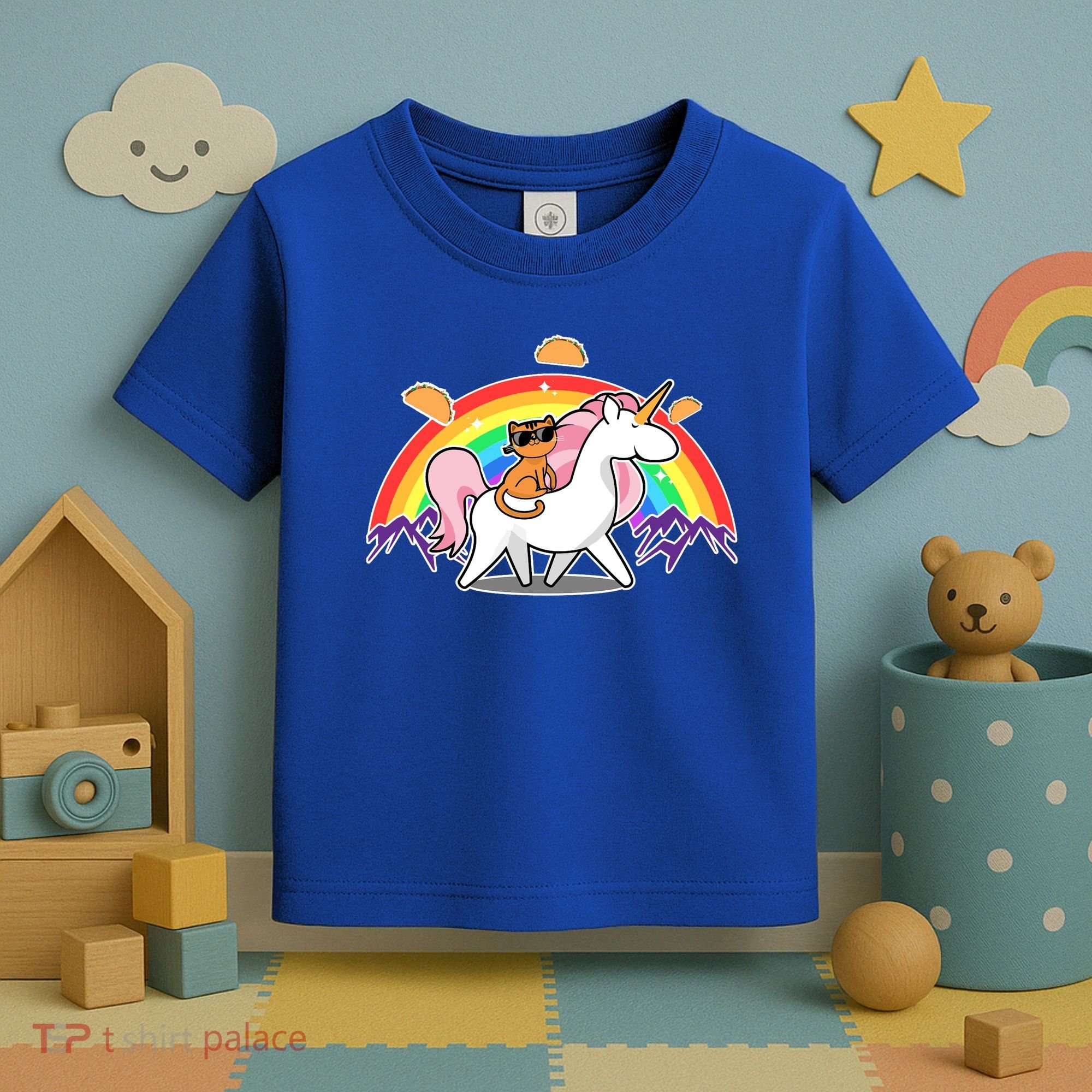 Magical Adventure Tacos Cat Unicorn Rainbow Toddler T-Shirt