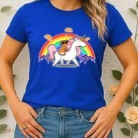 Magical Adventure Tacos Cat Unicorn Rainbow Women's T-Shirt thumb 2