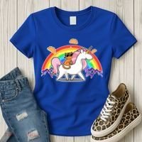 Magical Adventure Tacos Cat Unicorn Rainbow Women's T-Shirt thumb 3