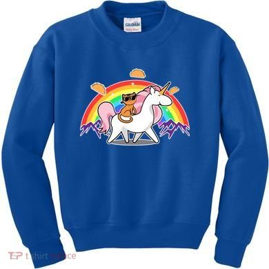 Magical Adventure Tacos Cat Unicorn Rainbow Kids Sweatshirt