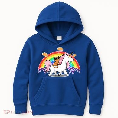 Magical Adventure Tacos Cat Unicorn Rainbow Kids Hoodie