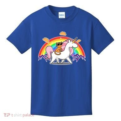 Magical Adventure Tacos Cat Unicorn Rainbow Kids T-Shirt