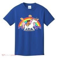 Magical Adventure Tacos Cat Unicorn Rainbow Kids T-Shirt thumb 0