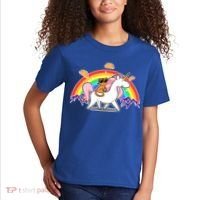 Magical Adventure Tacos Cat Unicorn Rainbow Kids T-Shirt thumb 2
