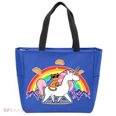 Magical Adventure Tacos Cat Unicorn Rainbow Tote Bag