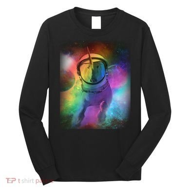 Magical Astronaut Unicorn In Space Long Sleeve Shirt