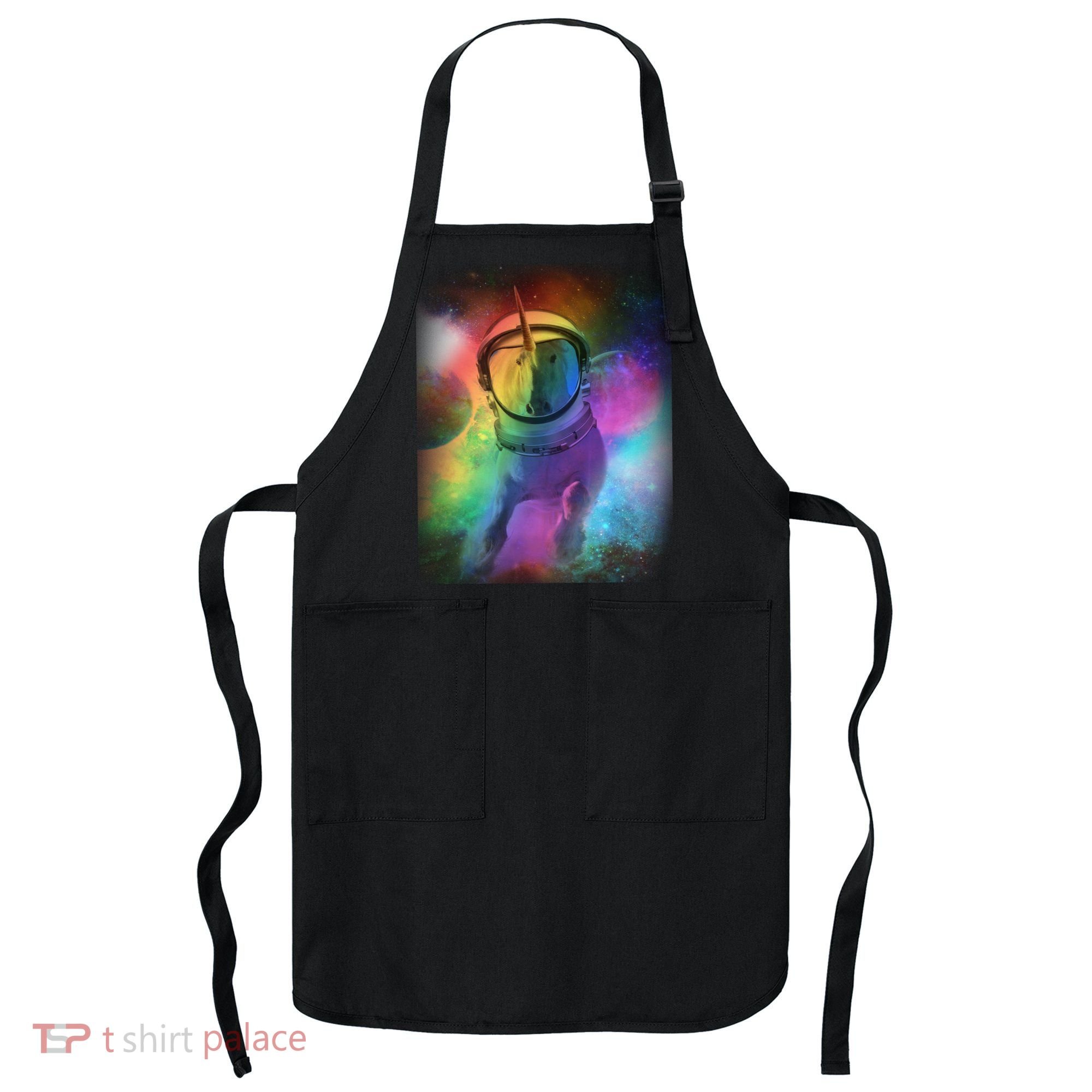 Magical Astronaut Unicorn In Space Apron