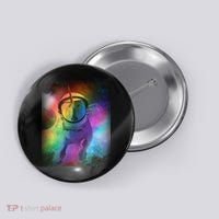 Magical Astronaut Unicorn In Space Button thumb 0