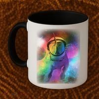 Magical Astronaut Unicorn In Space Coffee Mug thumb 2