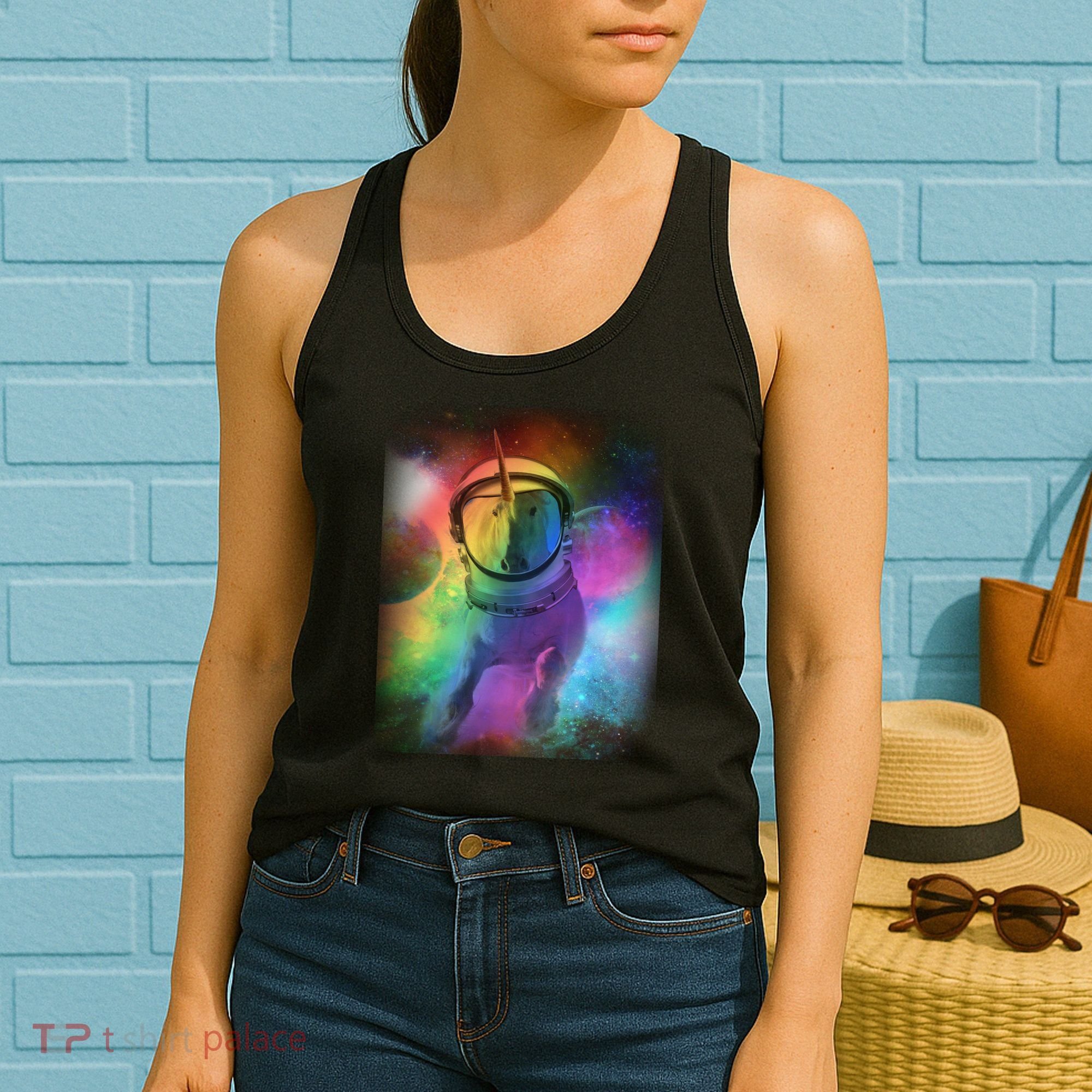 Magical Astronaut Unicorn In Space Women's Tank Top