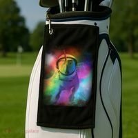 Magical Astronaut Unicorn In Space Golf Towel thumb 2