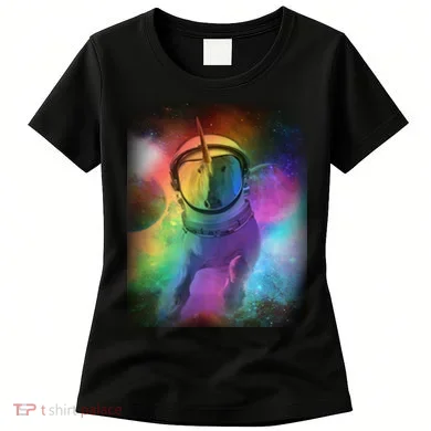 Magical Astronaut Unicorn In Space Women's T-Shirt