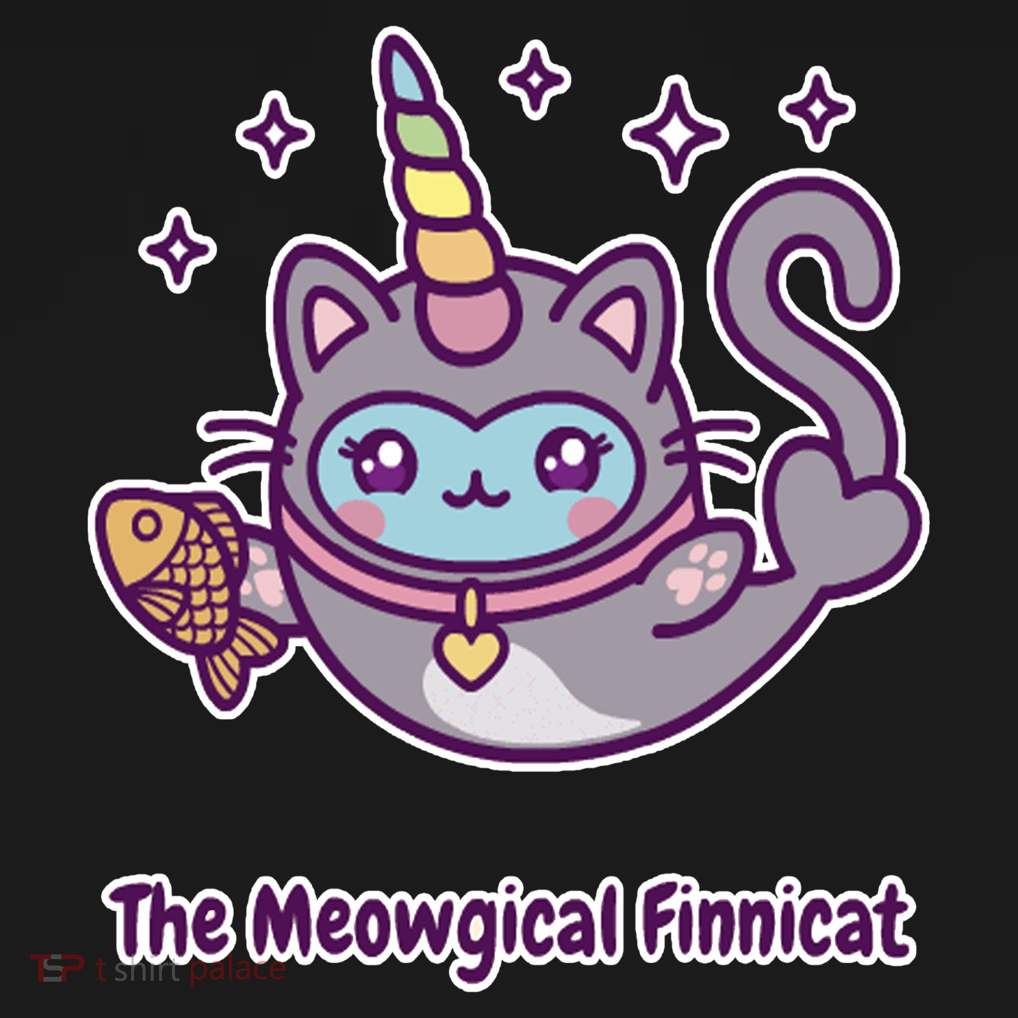 Magical Finnimals Finnicat Unicorn USA-Made Doggie Bandana