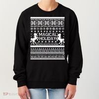 Magical Holiday Unicorn Ugly Christmas Sweater Women's Sweatshirt thumb 0