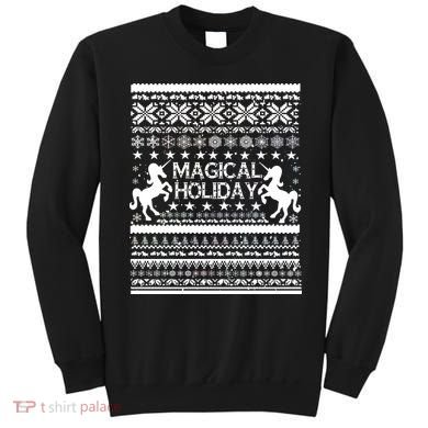 Magical Holiday Unicorn Ugly Christmas Sweater Sweatshirt