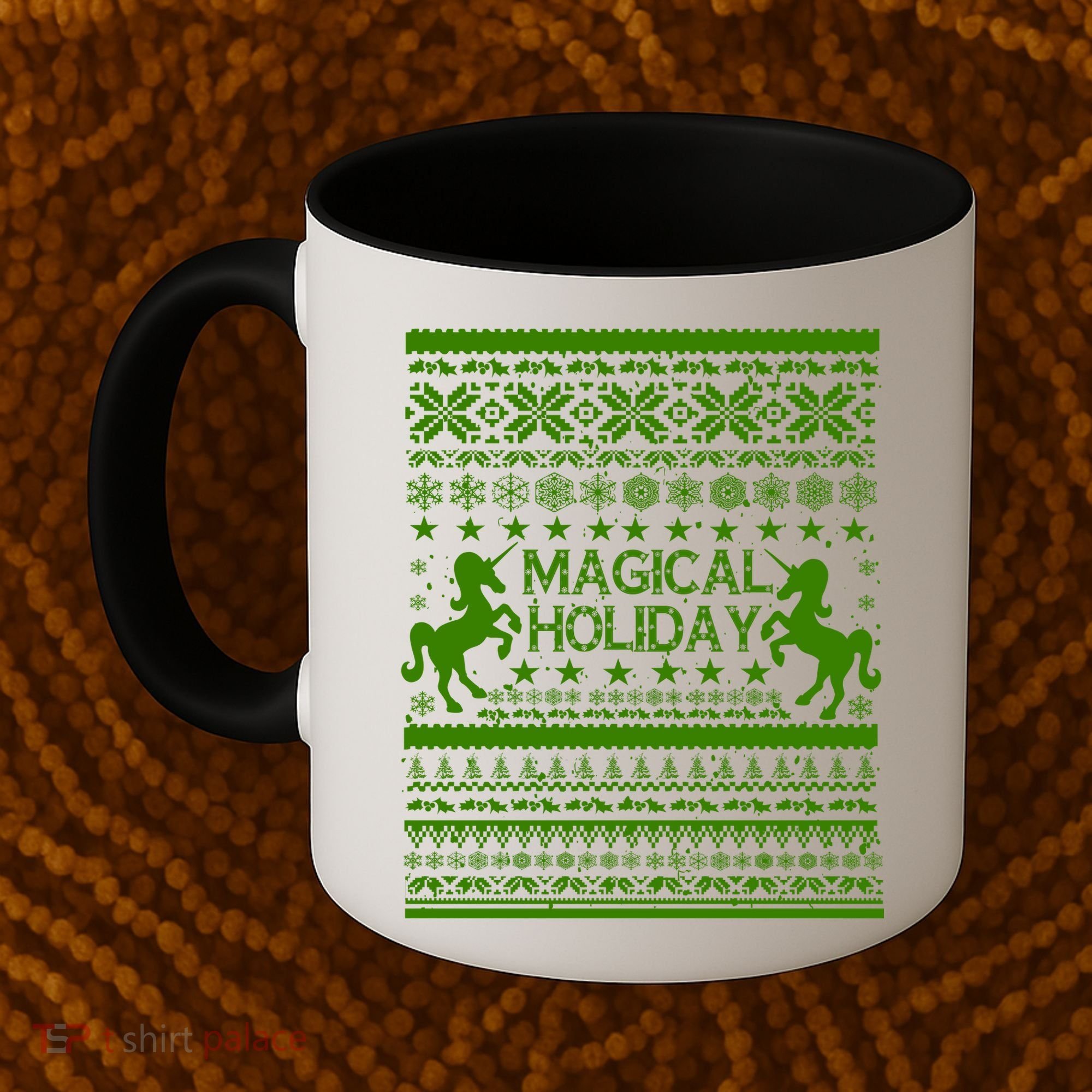 Magical Holiday Unicorn Ugly Christmas Sweater Coffee Mug