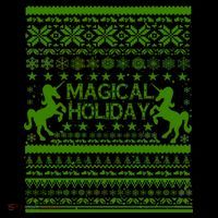 Magical Holiday Unicorn Ugly Christmas Sweater Coffee Mug thumb 5