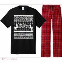 Magical Holiday Unicorn Ugly Christmas Sweater Pajama Set thumb 0