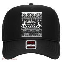 Magical Holiday Unicorn Ugly Christmas Sweater Hat thumb 0